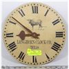 Image 1 : HAND CRAFTED METAL LONGHORN CLOCK CO. TEXAS SIGNED