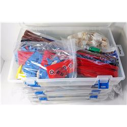 #2 - LOT OF 4 BINS OF KIDS ARTS & CRAFTS STUFF