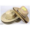 Image 1 : LOT OF 6 NEW SHOWHOME ACCENT STRAW COWBOY HATS