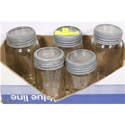 LOT OF 5 CROWN SEALERS W/ ORIGINAL CROWN LIDS