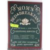 Image 1 : MOM'S BED & BREAKFAST METAL SIGN