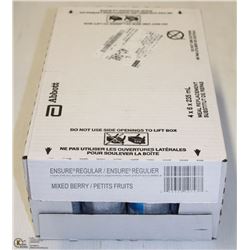 CASE OF 24 ENSURE WILD BERRY EXP. 2018