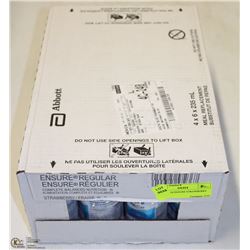 CASE OF 24 ENSURE STRAWBERRY  EXP. 2018