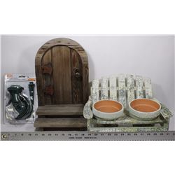 HANDMADE WOODEN DOOR STEP