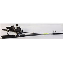 BUNDLE OF 3 FISHING RODS W/REELS INCL.