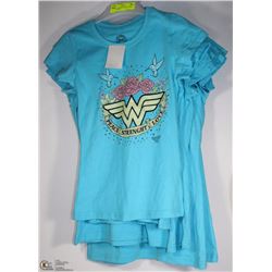 LOT OF 5  ASSORTED SIZES GIRLS NEW T-SHIRTS