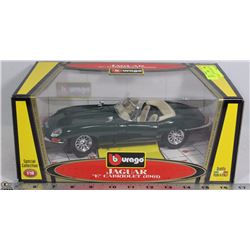 BURAGO JAGUAR E CABRIOLET 1961 DIE CAST