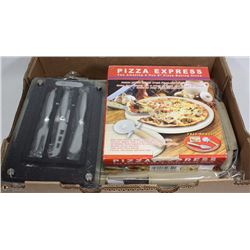 NEW COLLAPSIBLE BASKET W/CHEESE GLASS