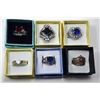 Image 1 : #6 - LOT OF 6 LADIES FASHION RINGS