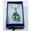 Image 1 : #8 - TWIN ABALONE FISH PENDANT ON 16" CHAIN