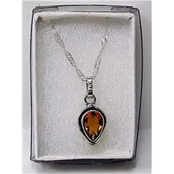 #15 - GOLDEN CITRINE TEAR DROP PENDANT