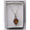 Image 1 : #15 - GOLDEN CITRINE TEAR DROP PENDANT