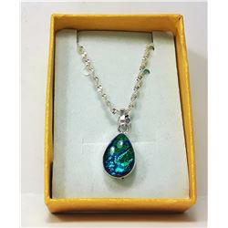 #11 - BLUE/GREEN FIRE OPAL ON CHAIN