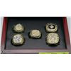 Image 1 : SET OF 5 DIFFERENT YEARS OILERS STANLEY CUP RINGS
