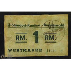 GERMAN 1 MARK SS STANDORT KANTINE BUUCHENWALD