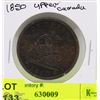 Image 1 : 1850 BANK OF UPPER CANADA ONE PENNY