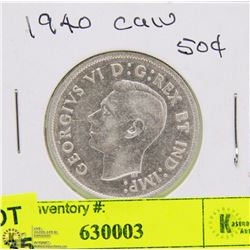 1940 CANADIAN 50 CENT COIN