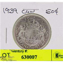 1939 CANADIAN 50 CENT COIN