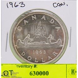 1963 CANADIAN SILVER DOLLAR