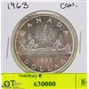 Image 1 : 1963 CANADIAN SILVER DOLLAR
