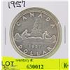 Image 1 : 1957 CANADIAN SILVER DOLLAR
