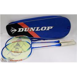 SET OF 2 DUNLOP PLAY SMASH ST BADMINTON RACKETS