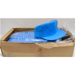 LOT OF 24 BLUE BASEBALL CAPS NO LOGO