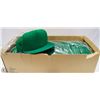 Image 1 : 24 NEW GREEN BASEBALL HATS . NO LOGO