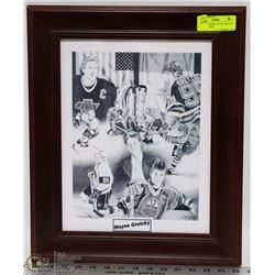 WAYNE GRETZKY LTD ED PRINT BY MARTIN WOODS