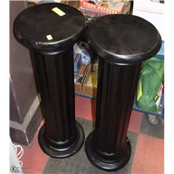 PAIR OF CERAMIC PLANTERS COLUMNS 35" TALL