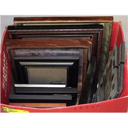 BOX OF ASSORTED PICTURE FRAMES