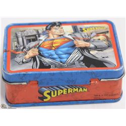 SMALL DC COMICS SUPERMAN TIN BOX