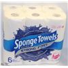 Image 1 : SPONGE TOWELS ULTRA STRONG PAPER TOWELS 6 ROLLS