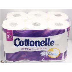 12 DOUBLE ROLLS COTTONELLE ULTRA TOILET PAPER ROLLS