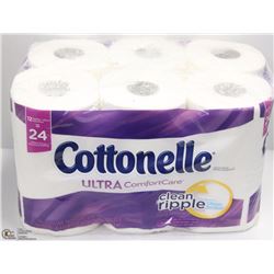 12 DOUBLE ROLLS COTTONELLE ULTRA TOILET PAPER ROLLS