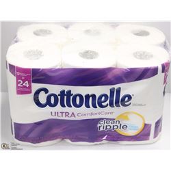 12 DOUBLE ROLLS COTTONELLE ULTRA TOILET PAPER ROLLS