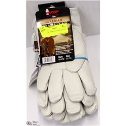 PACK OF 3 NEW LEATHER GLOVES XL