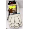 Image 1 : PACK OF 3 NEW LEATHER GLOVES XL