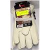 Image 1 : PACK OF 3 NEW LEATHER GLOVES SIZE LARGE