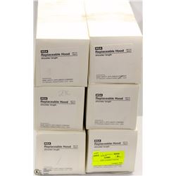 LOT OF 6 REPLACEMENT HOODS