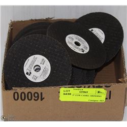 BOX OF 4" CGW CAMEL GRINDING WHEELS