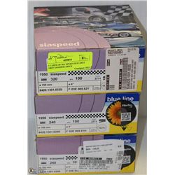 3 CASES OF SIA SPEED 6X10 ASST GRIT SANDING DISCS