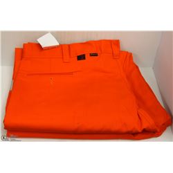 2 PAIRS OF BIG BILL ORANGE HI VIS PANTS 46X34