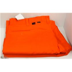 2 PAIRS OF BIG BILL ORANGE HI VIS PANTS 46X34