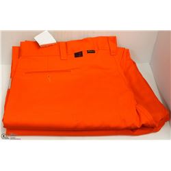 2 PAIRS OF BIG BILL ORANGE HI VIS PANTS 46X32