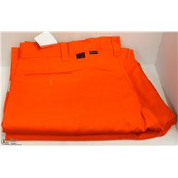 2 PAIRS OF BIG BILL ORANGE HI VIS PANTS 46X36