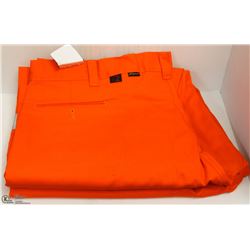 2 PAIRS OF BIG BILL ORANGE HI VIS PANTS 48X30