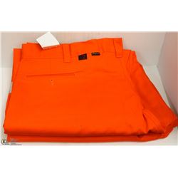2 PAIRS OF BIG BILL ORANGE HI VIS PANTS 50X34