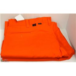 2 PAIRS OF BIG BILL ORANGE HI VIS PANTS 48X28