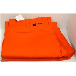 2 PAIRS OF BIG BILL ORANGE HI VIS PANTS 52X28